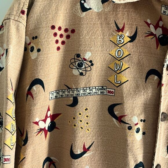 D’em crazy Vintage Hawaiian Camp Style Bowling Alley Fun SZ 2XL Unisex - Picture 2 of 8